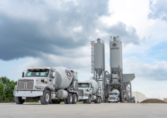 Modern concrete truck
