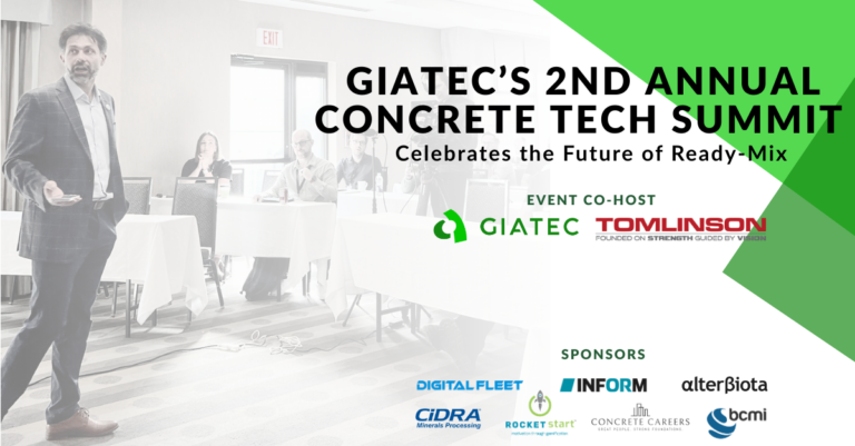 Giatec's 2nd Annual Concrete Tech Summit Graphic